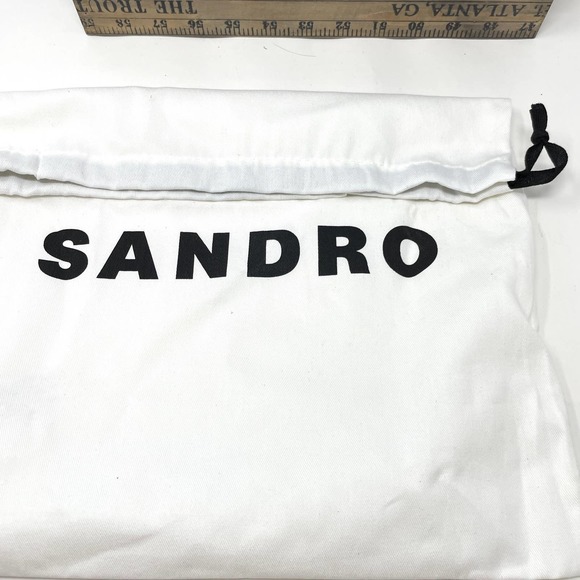 Sandro Leather Metal Plate Ankle Boots With Notched Sole In Tan Size 8.5 / 9 - Picture 14 of 15